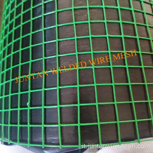 Rotolo di maglia metallico saldato rivestito in PVC